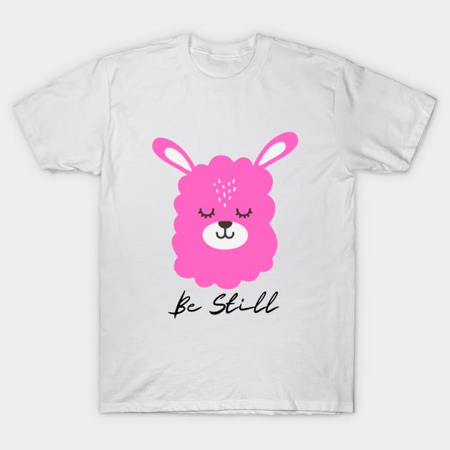 Pink Meditating Llama T-Shirt by Dog & Rooster